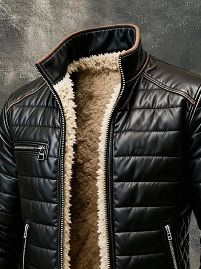 High-Collar Tailored Jacket