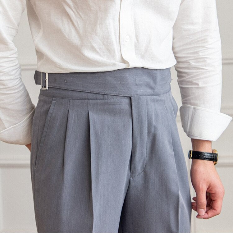 Ashcroft | Ellis Classic High-Waist Trousers with Buckle Closure