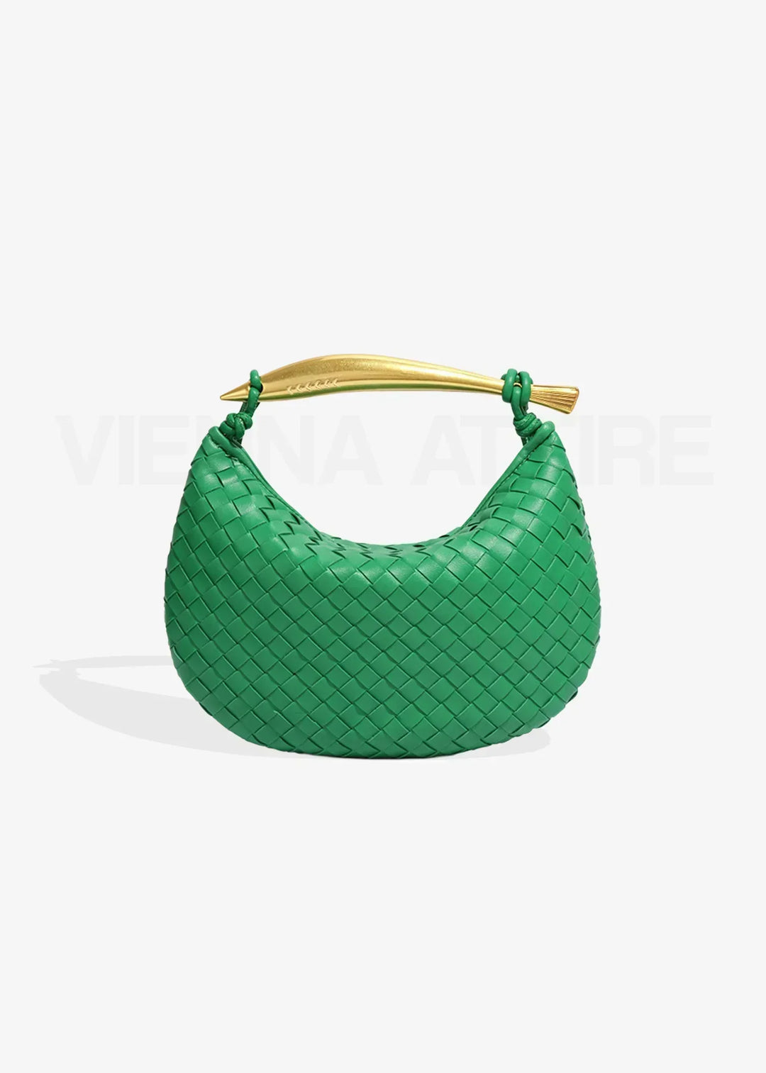 Alejandra | Woven Bag with Gold Handle