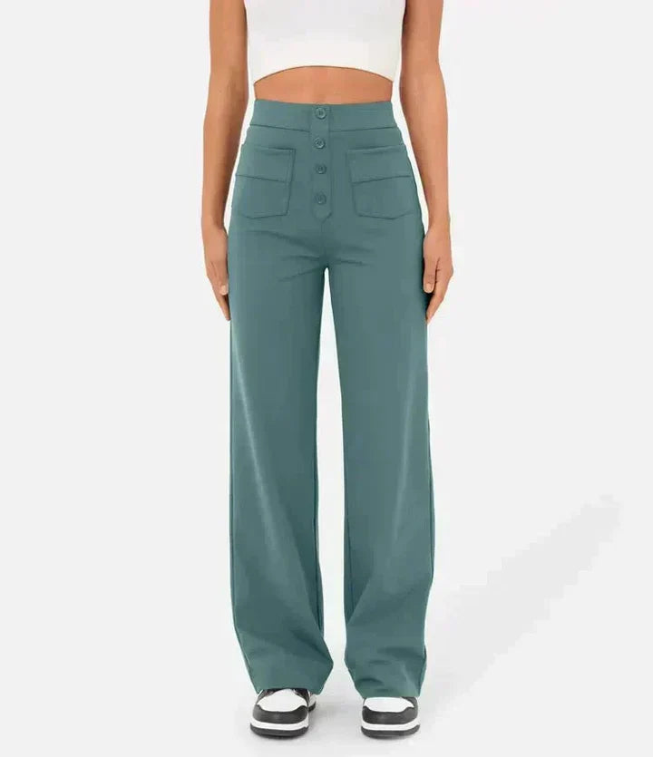 Ashcroft | High-Waisted Stretch Trousers