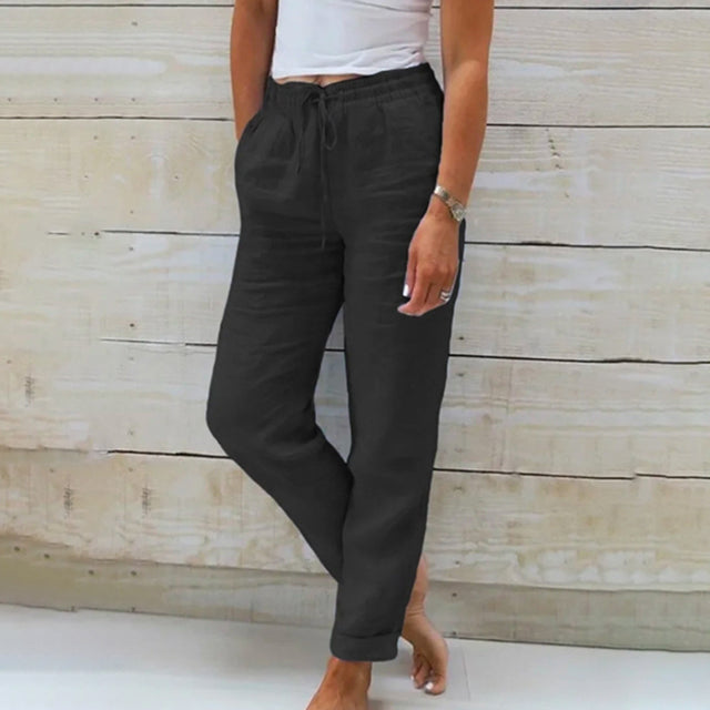 Straight-Leg Casual Trousers