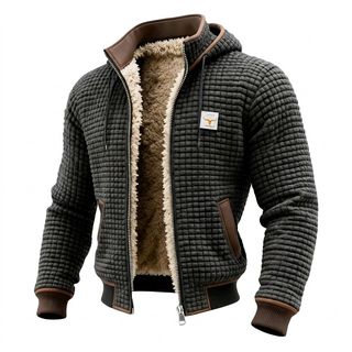 Retro Hooded Zip Jacket