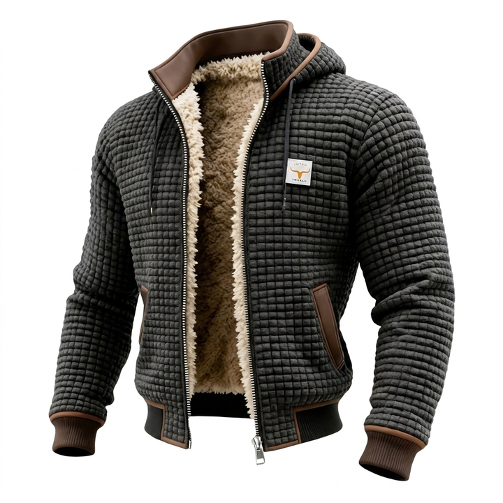 Retro Hooded Zip Jacket