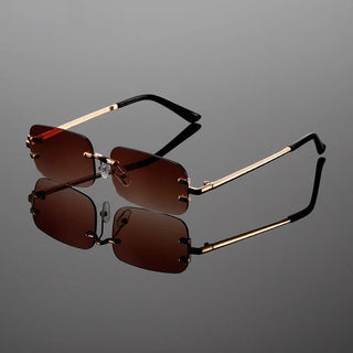 Ashcroft | Modena Rimless Rectangular Sunglasses