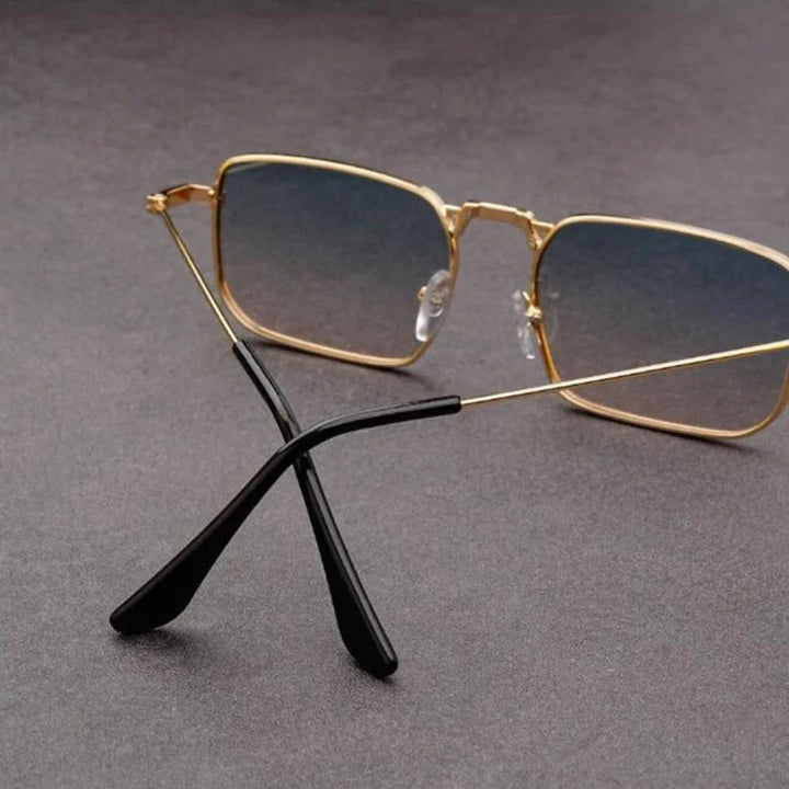 Ashcroft | Hudson Rectangular Metal Sunglasses