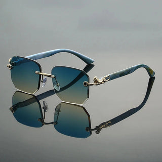 Ashcroft | Valenti Frameless Hexagonal Sunglasses