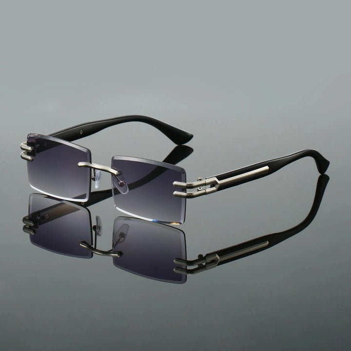 Ashcroft | Dalton Rimless Rectangular Sunglasses