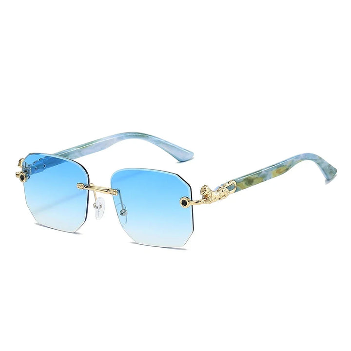 Ashcroft | Valenti Frameless Hexagonal Sunglasses