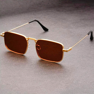 Ashcroft | Hudson Rectangular Metal Sunglasses
