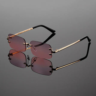 Ashcroft | Modena Rimless Rectangular Sunglasses