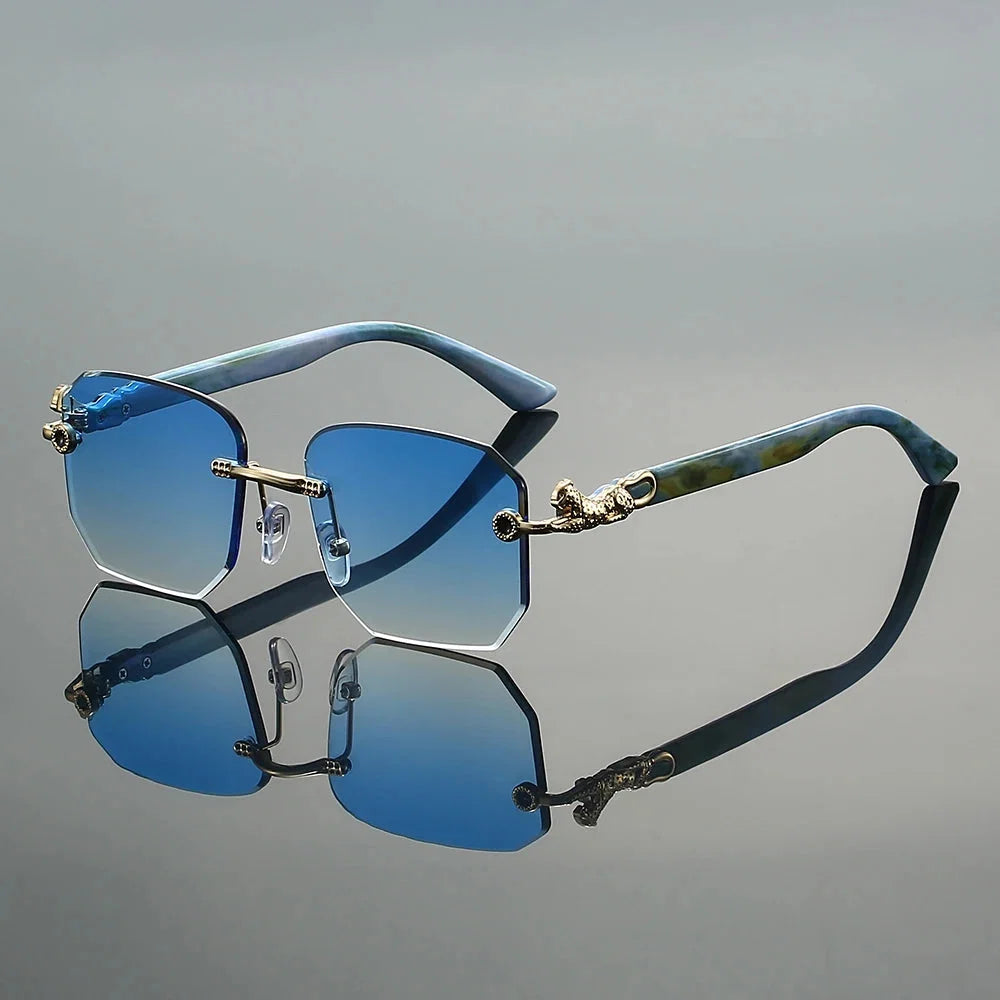 Ashcroft | Valenti Frameless Hexagonal Sunglasses