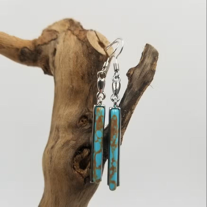 Ashcroft | Celeste Vintage Turquoise Drop Earrings
