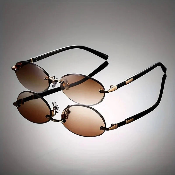 Ashcroft | Lennox Rimless Oval Sunglasses