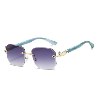 Ashcroft | Valenti Frameless Hexagonal Sunglasses