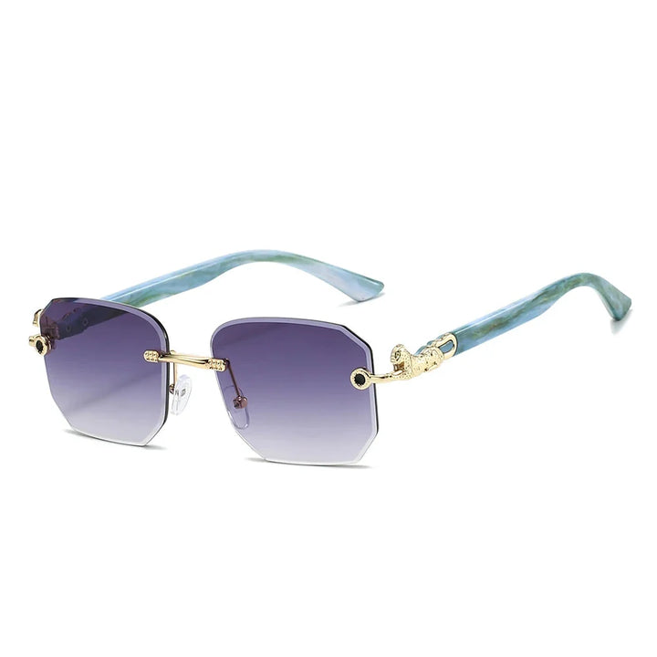 Ashcroft | Valenti Frameless Hexagonal Sunglasses