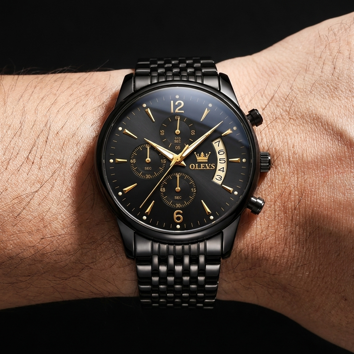 Ashcroft | Caldwell Moon Phase Stainless Steel Watch
