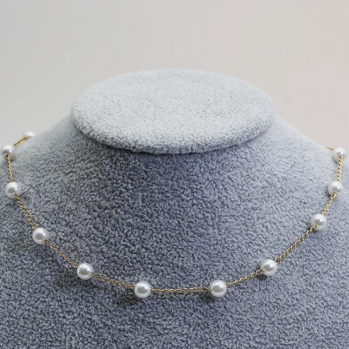 Ashcroft | Celestine Gold Pearl Necklace
