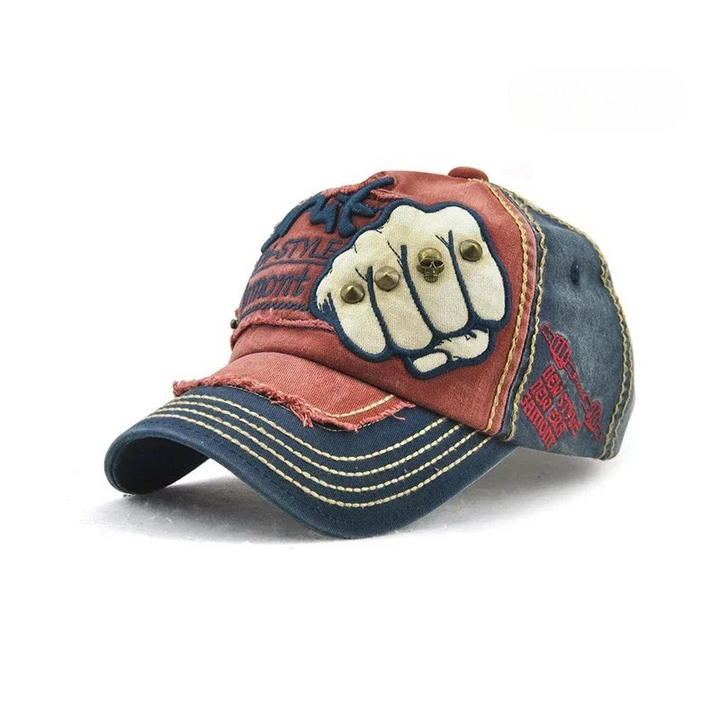 Ashcroft | Rebel Embroidered Fist Denim Cap