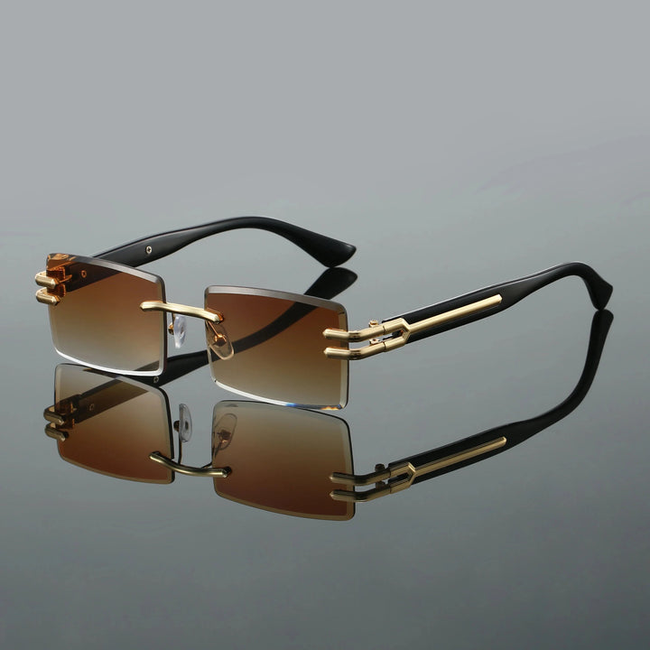 Ashcroft | Dalton Rimless Rectangular Sunglasses