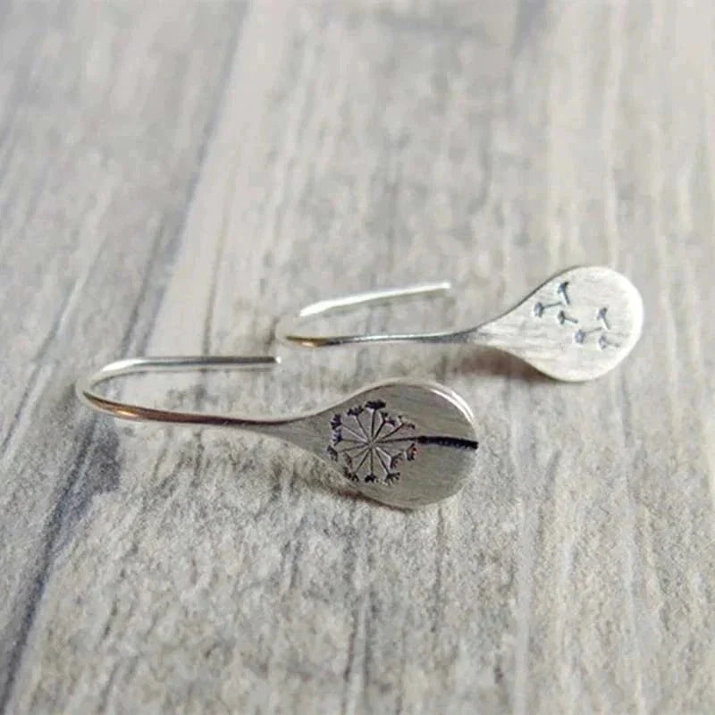 Ashcroft | Celestia Sterling Silver Dandelion Drop Earrings