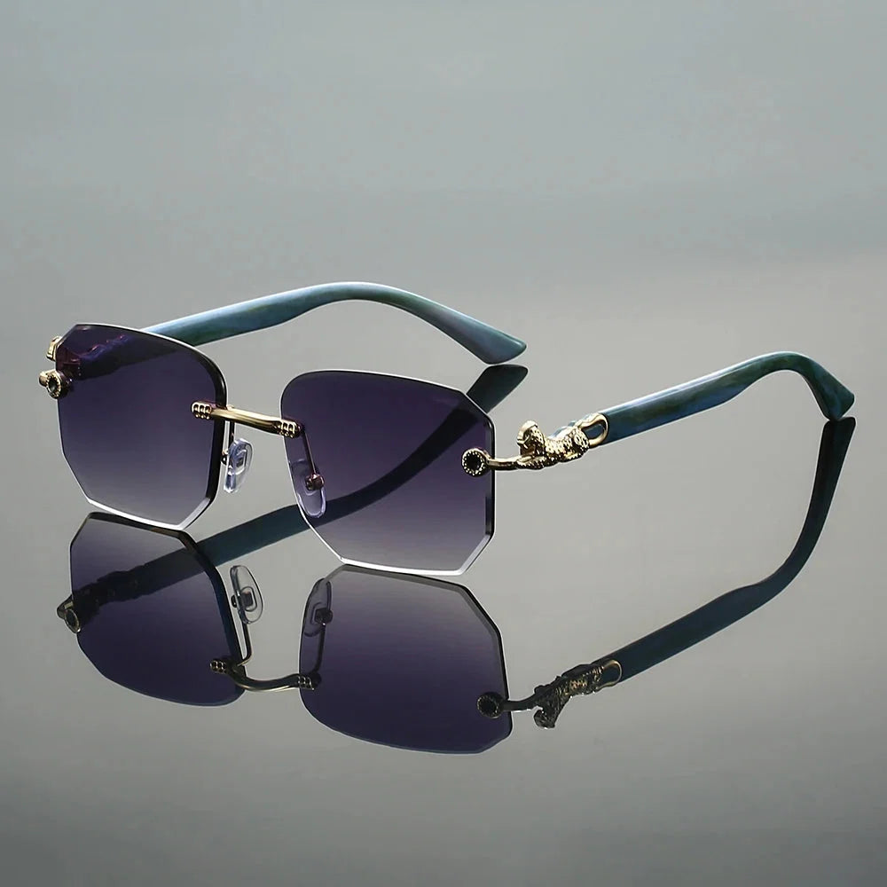 Ashcroft | Valenti Frameless Hexagonal Sunglasses