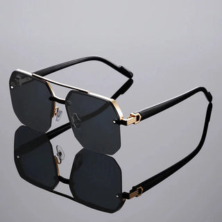 Ashcroft | Nexus Rimless Geometric Sunglasses