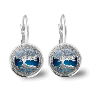 Ashcroft | Celestia Silver Tree of Life Hoop Earrings