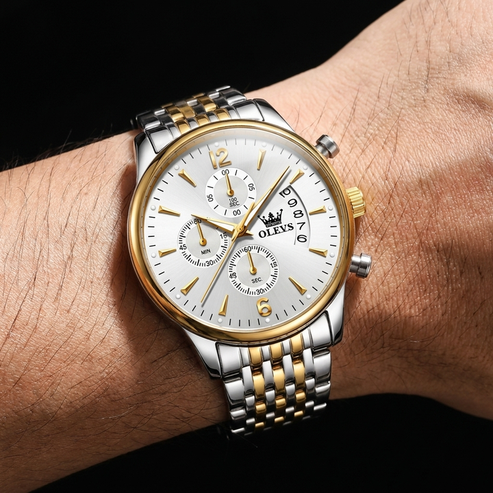 Ashcroft | Caldwell Moon Phase Stainless Steel Watch