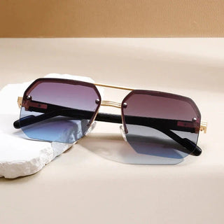 Ashcroft | Nexus Rimless Geometric Sunglasses