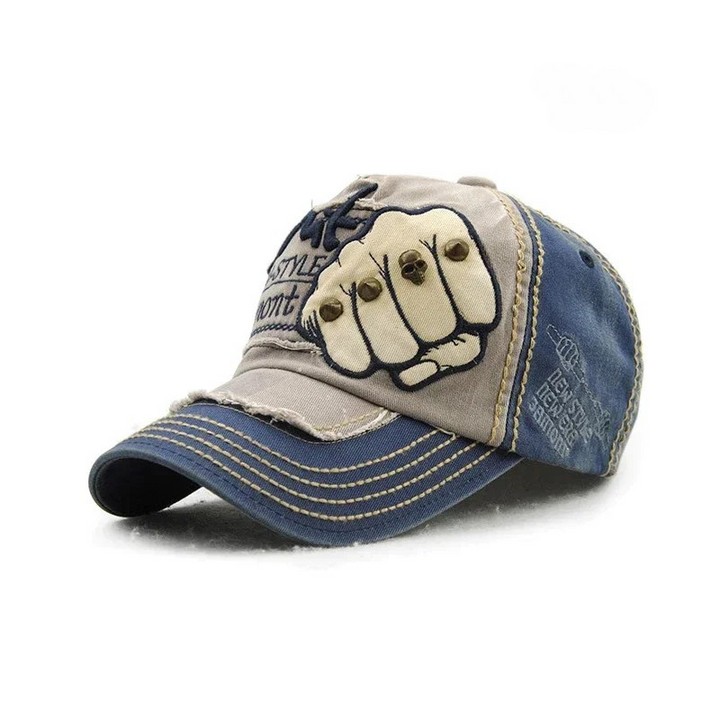 Ashcroft | Rebel Embroidered Fist Denim Cap
