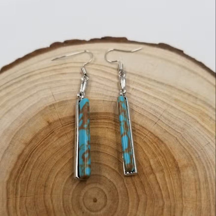 Ashcroft | Celeste Vintage Turquoise Drop Earrings