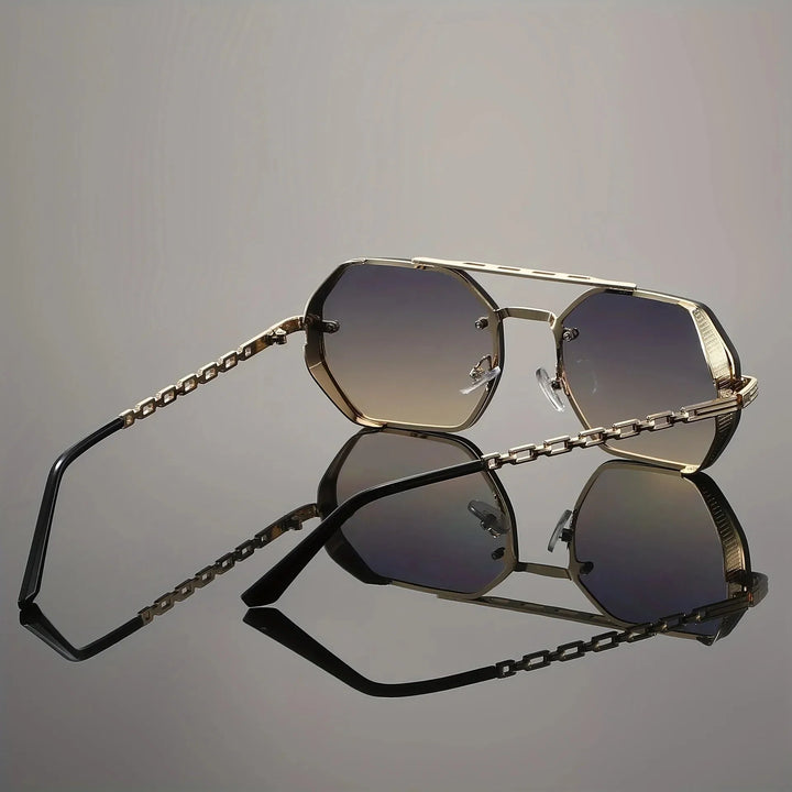 Ashcroft | Monarch Gold-Accent UV400 Sunglasses