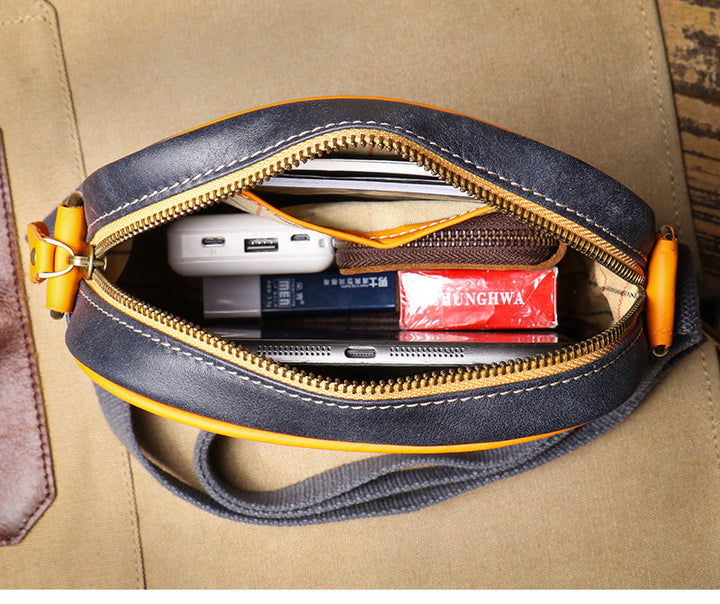 Ashcroft | Hudson Genuine Leather Crossbody Bag
