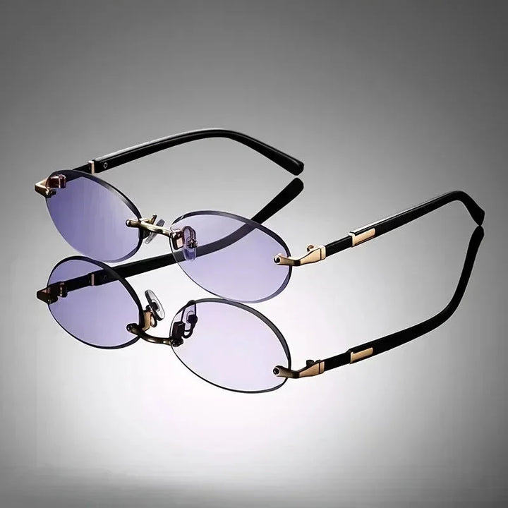 Ashcroft | Lennox Rimless Oval Sunglasses