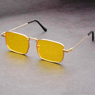 Ashcroft | Hudson Rectangular Metal Sunglasses