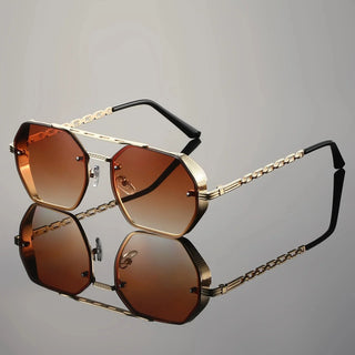 Ashcroft | Monarch Gold-Accent UV400 Sunglasses