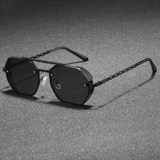 Ashcroft | Marcello Hexagonal Metal Sunglasses