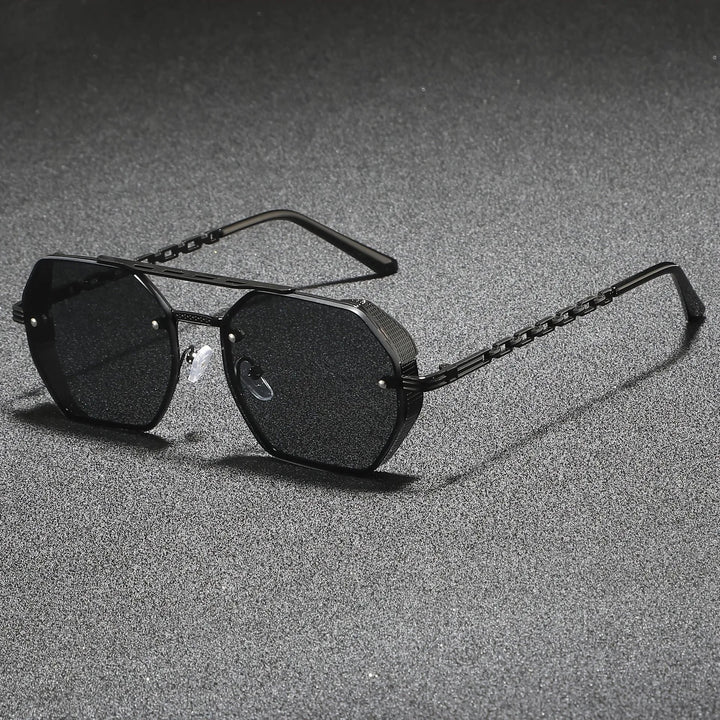 Ashcroft | Marcello Hexagonal Metal Sunglasses