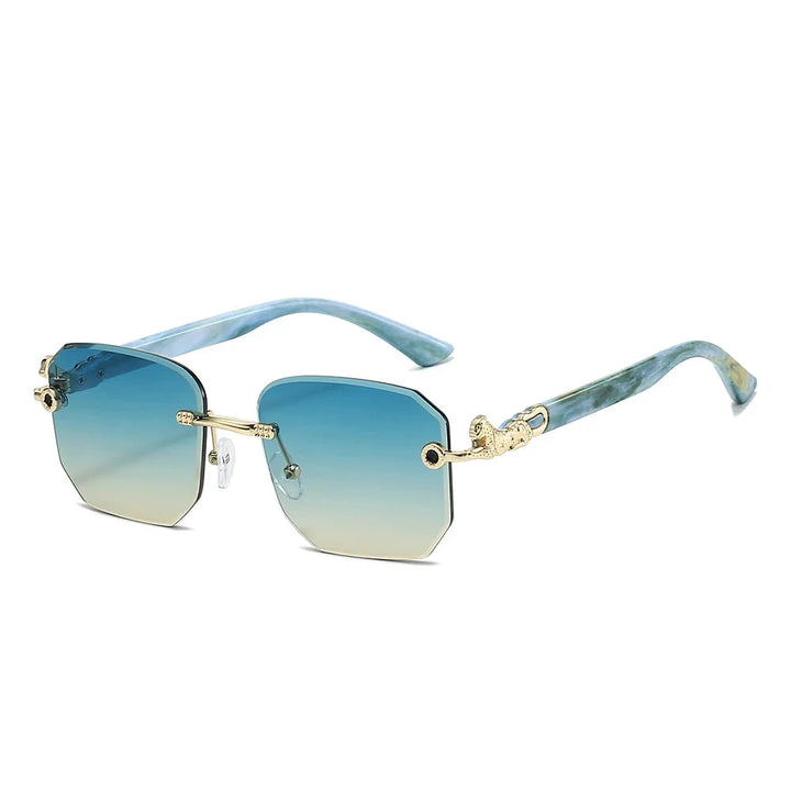 Ashcroft | Valenti Frameless Hexagonal Sunglasses