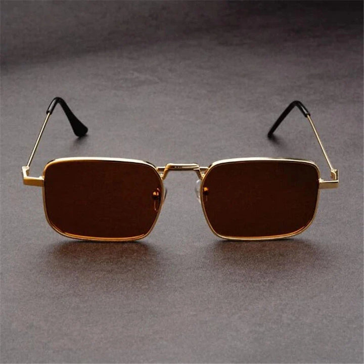 Ashcroft | Hudson Rectangular Metal Sunglasses