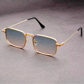 Ashcroft | Hudson Rectangular Metal Sunglasses