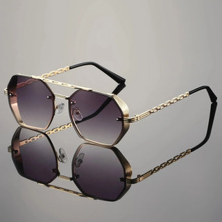 Ashcroft | Monarch Gold-Accent UV400 Sunglasses