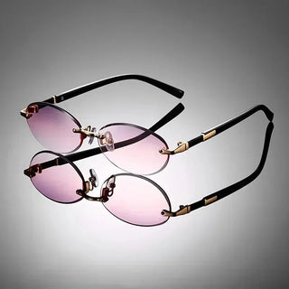 Ashcroft | Lennox Rimless Oval Sunglasses