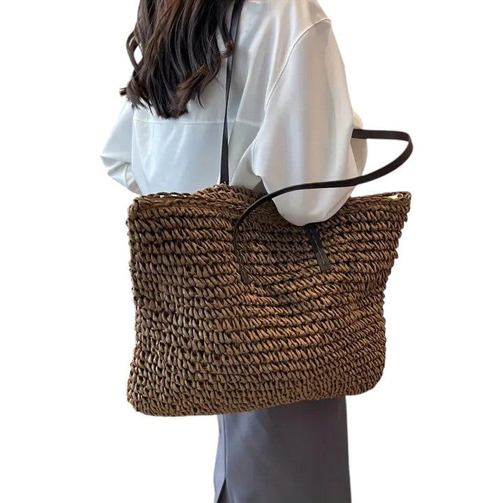 Ashcroft | Solana Spacious Straw Beach Bag