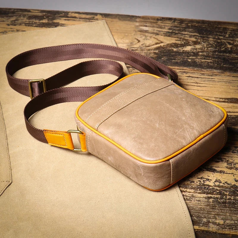 Ashcroft | Hudson Genuine Leather Crossbody Bag