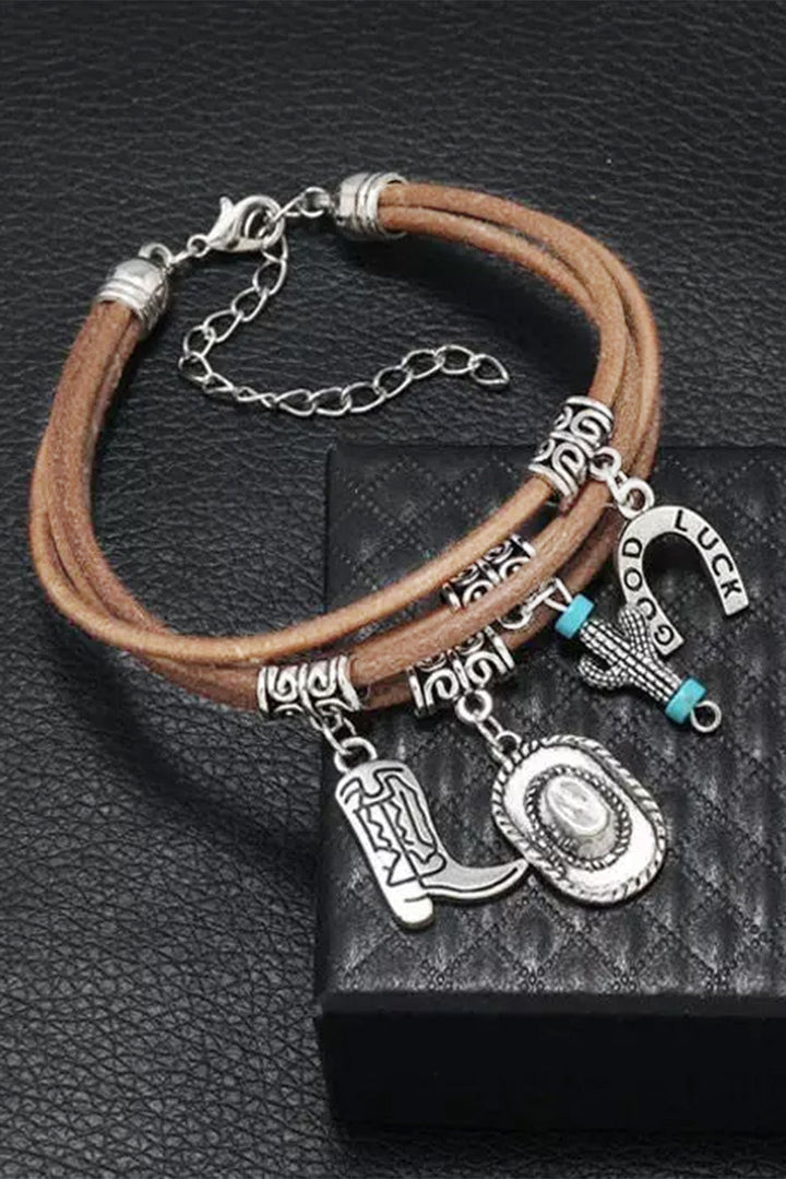 Ashcroft | Fortuna Multi-Layered Cactus Charm Bracelet