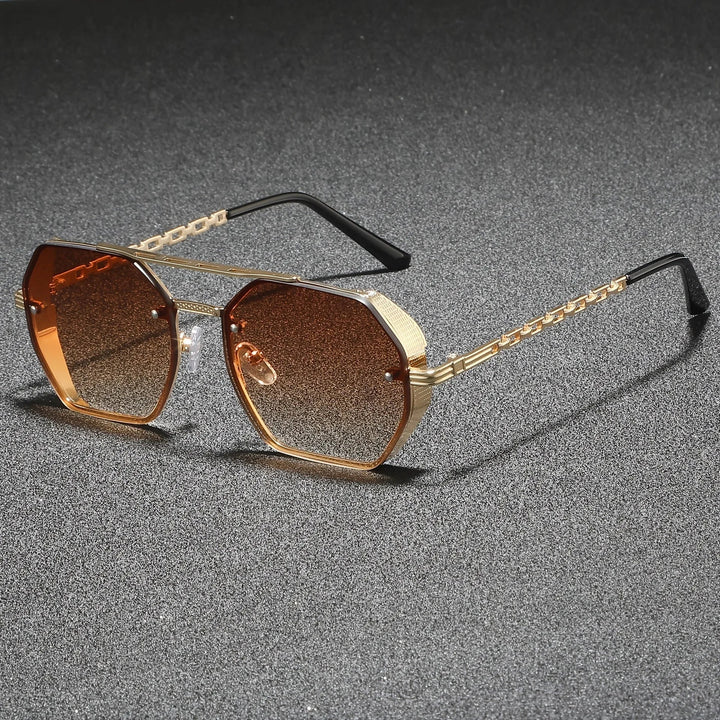 Ashcroft | Renzo Hexagonal Metal Sunglasses