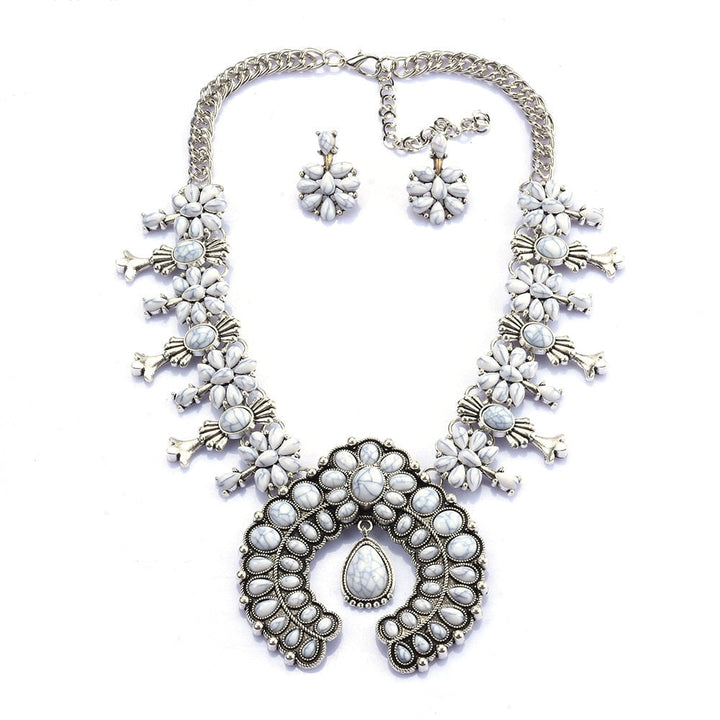 Ashcroft | Celeste Turquoise Blossom Necklace Set