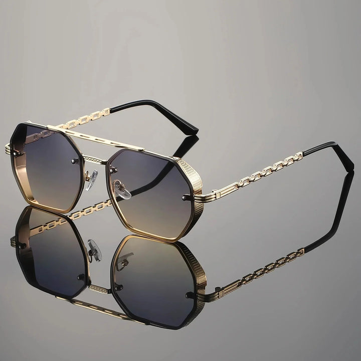 Ashcroft | Monarch Gold-Accent UV400 Sunglasses