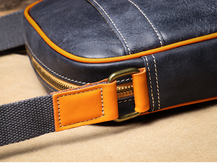 Ashcroft | Hudson Genuine Leather Crossbody Bag